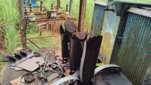 खुपिरेतील विठ्ठल पाणीपुरवठा संस्थेचा ट्रान्सफर चोरट्यानी फोडला कॉपरची चोरी