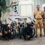 दुचाकी चोरी करणाऱ्या टोळीचा पर्दाफाश; गांधी चौकी पोलिसांकडून दोघांना अटक, चार दुचाकी जप्त