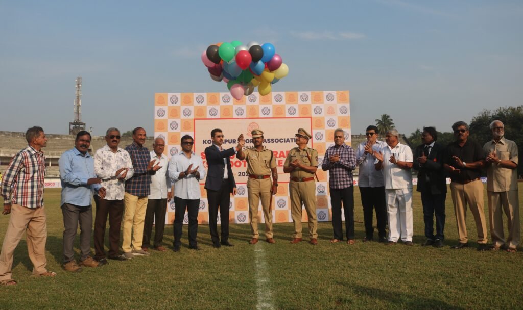 शाहू छत्रपती केएसए फुटबॉल लीग स्पर्धेला उत्साहात प्रारंभ