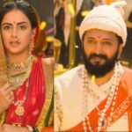 ‘राजा शिवाजी’ चित्रपटाच्या विशेष शो निमित्त रितेश व जेनिलिया शनिवारी सांगलीत